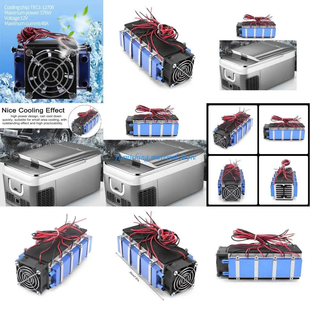 

Y5GD 12V 576W Semiconductor Refrigeration Cooler Air Cooling Device DIY Thermoelectric Cooler for Small Space Cooling