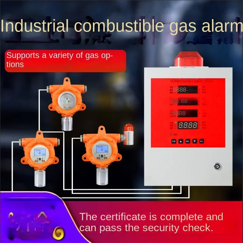 Combustible gas detection alarm chlorine sulfide ozone concentration probe in paint room