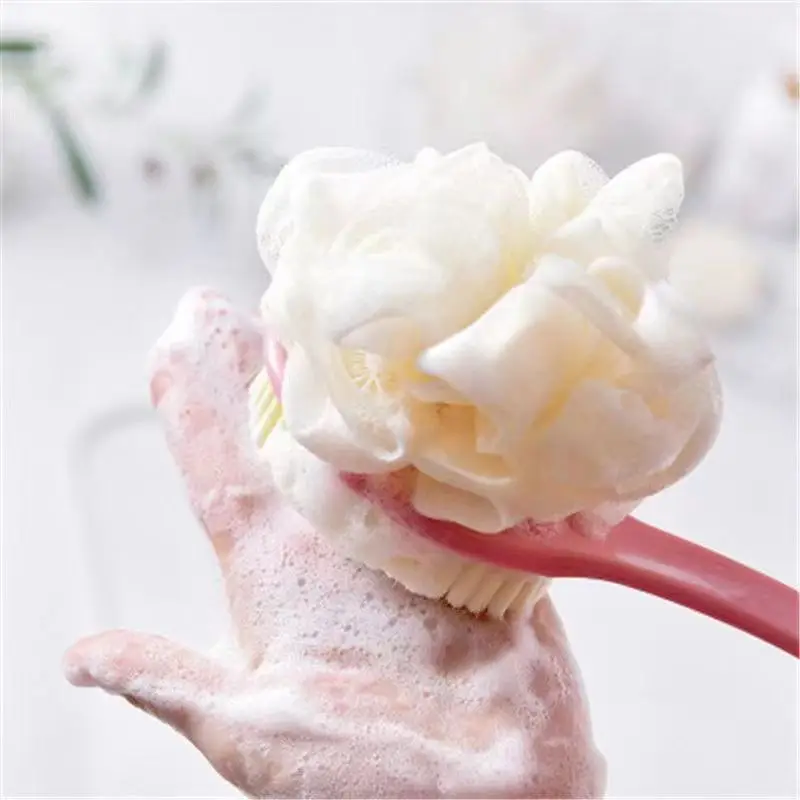 لينة منظف الجسم دش التقشير الدعك مقبض طويل فرشاة حمام مقشر الجلد مدلك تنظيف فرشاة اكسسوارات الحمام