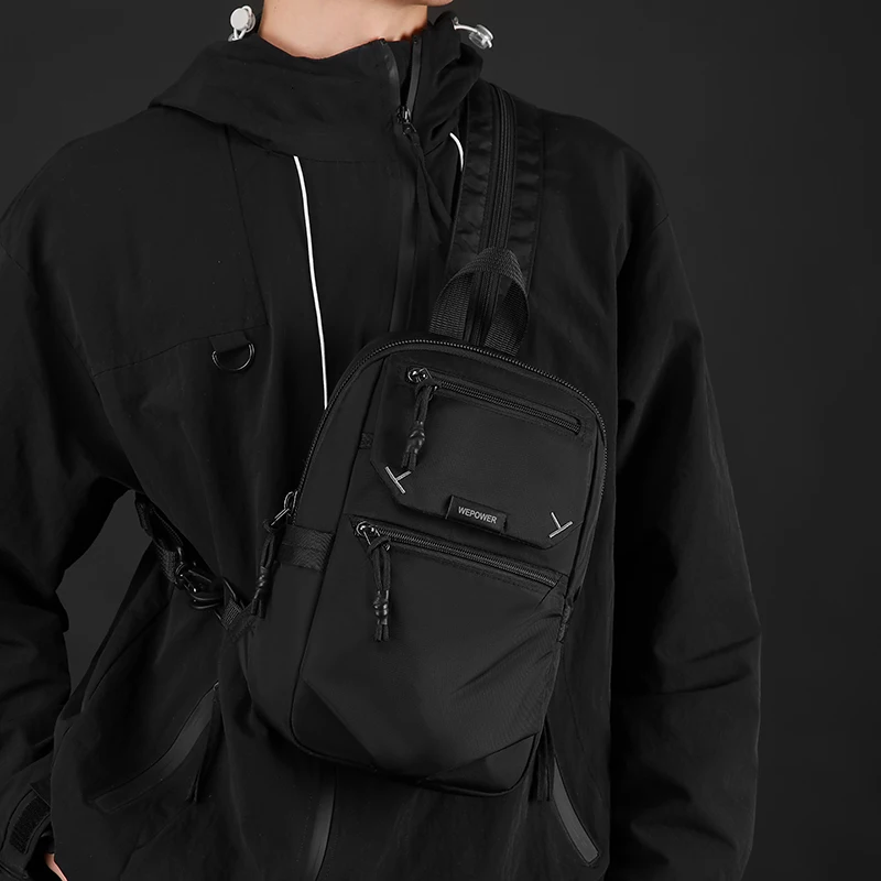 رجال الأعمال رسول حقيبة كتف موضة عادية حقيبة صدر للرجال متعددة الوظائف التخييم حقيبة يد للسفر الرياضة الذكور المشي لمسافات طويلة على ظهره