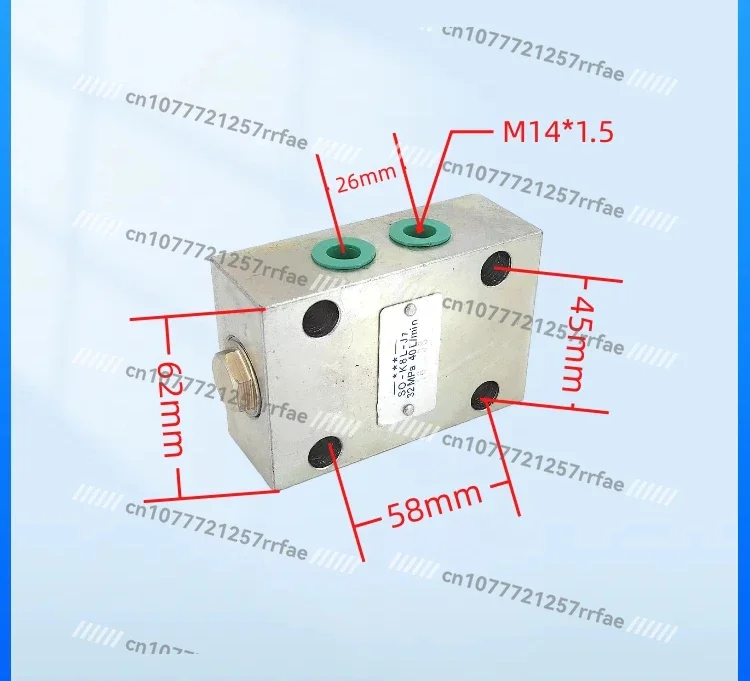 Two-way hydraulic lock Plate hydraulic lock Two-way cylinder Tubular hydraulic lock Pressure