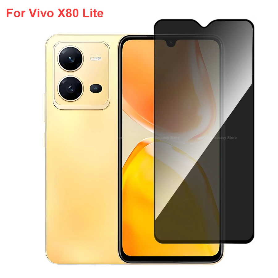 

For Vivo X80 Lite Anti Spy Privacy Tempered Glass Screen Protector Compatible For VivoX80 Lite Full Cover Screen Phone Film