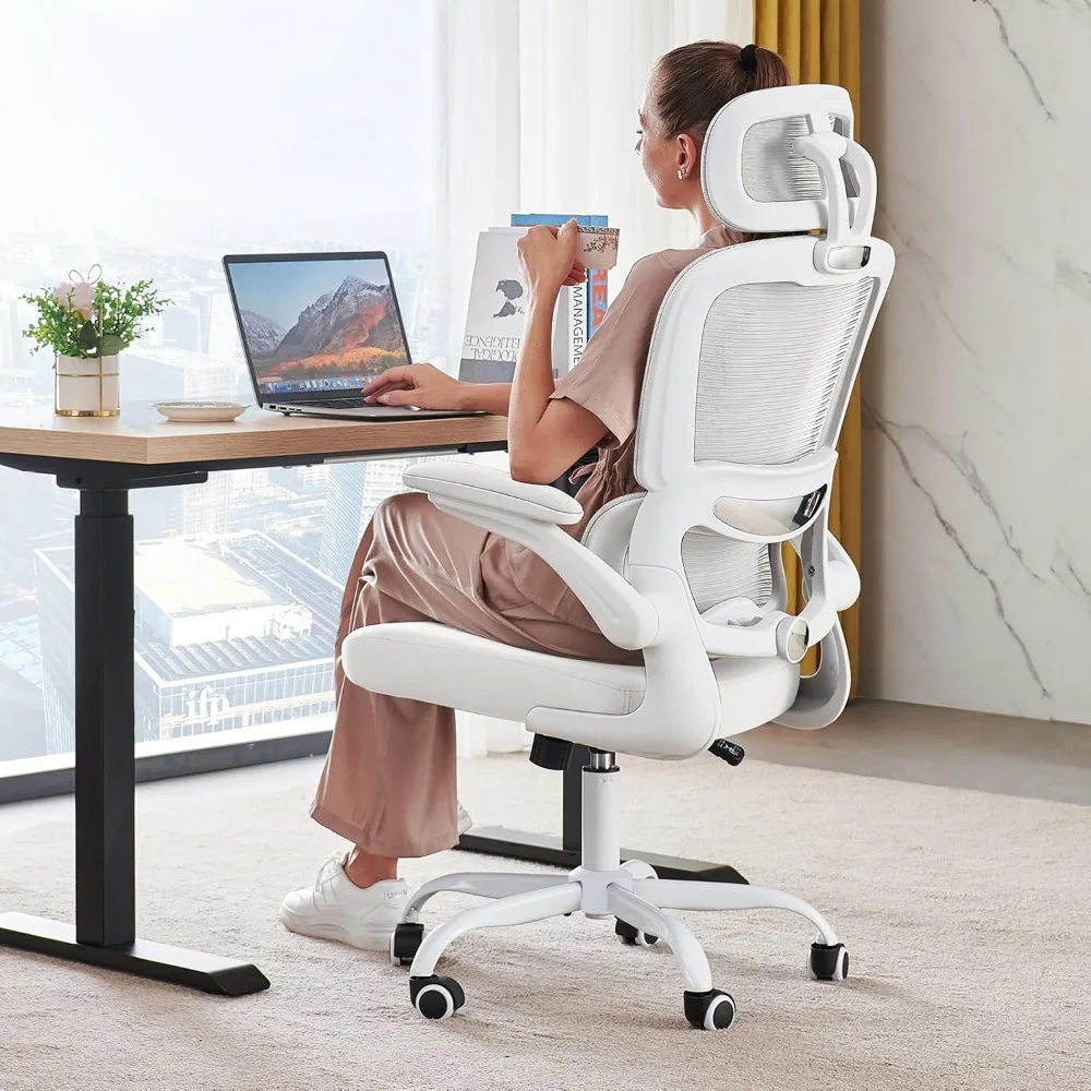 

Office Chair Ergonomic Desk Chair, 330 LBS Home Mesh Office Desk Chairs with Wheels, Comfortable Gaming Chair, High Back Office