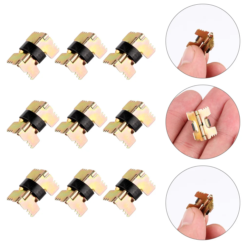 

50Pcs Jewelry Box Hinges Mini Spring Metal Closure Smooth Acting Hinges for Wooden Crafts Jewelry Box Hinge Spring Hinge