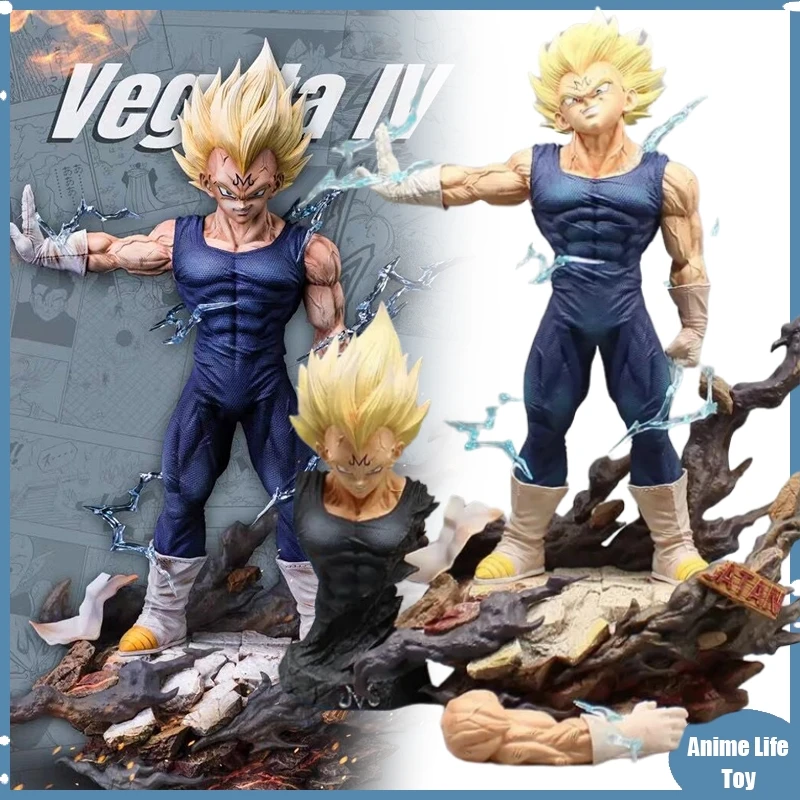 

Dragon Ball Figure Vegeta Double-Headed Carving Demonize Vegeta Action Figure Statue Collectible Model Toys Gifts In Stock