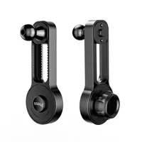 Adjustable Car Phone Holder Stand with 360° Rotation Extension Rod for 17mm Ball Holder Car Display Screen Accessory