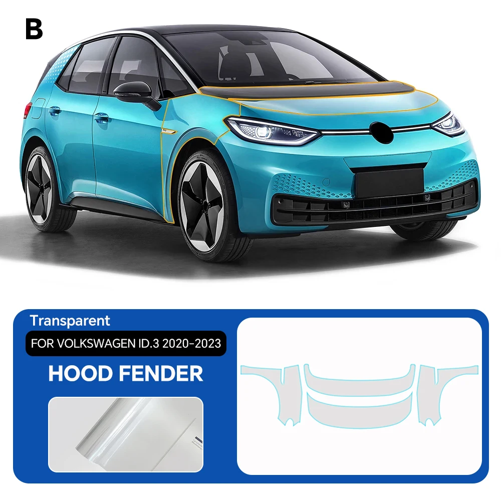 

Пленка PPF 8.5 Mil, предварительно вырезанная, для Volkswagen ID.3 2020-2023, матовая прозрачная защитная пленка из ТПУ, устойчивая к царапинам, аксессуары для экстерьера