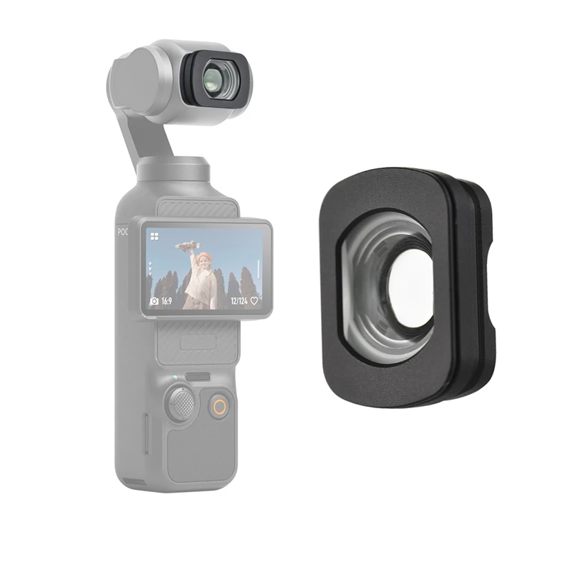 112° Wide Angle Lens for 3 0.72X Magnification Magnetic Mounting Camera External Lens Camera Accessory-AC17
