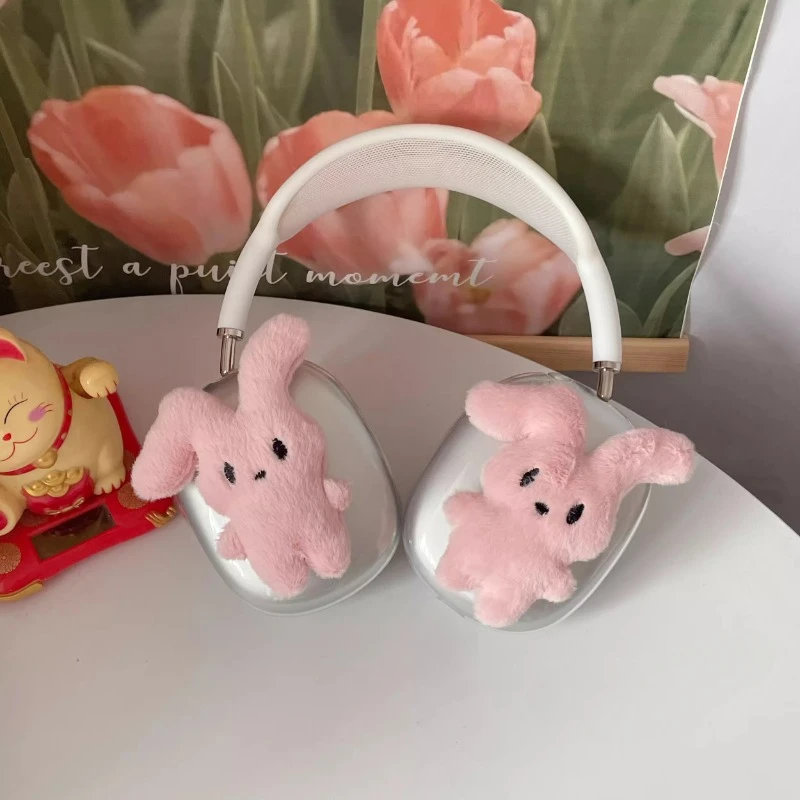 Original Cute Rabbit Y2K Airpods Max Headphone Case Cover Soft Custom Airpods Case Headphones Accessories Christmas Decoration