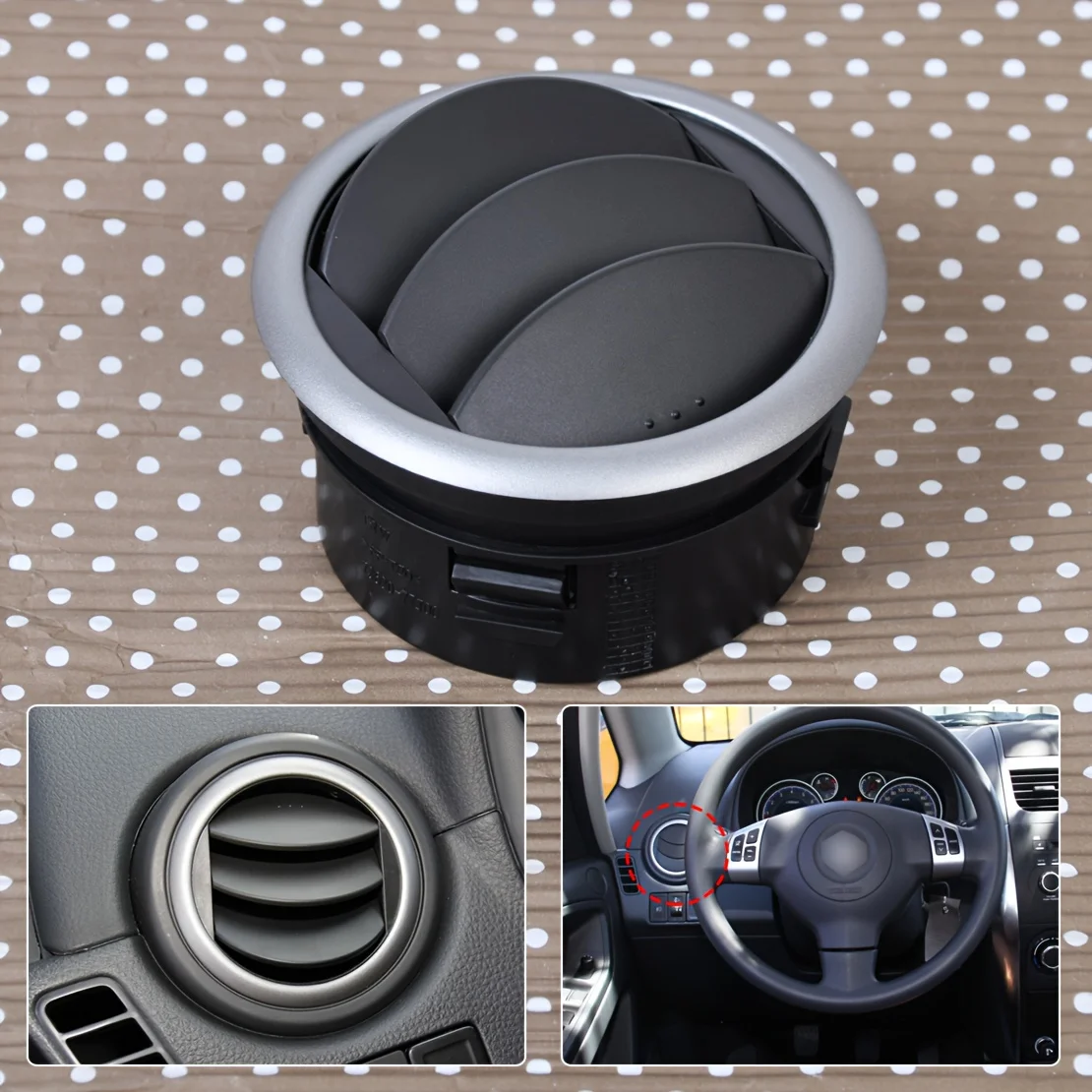 1pc Dashboard Air Conditioning Deflector Outlet Side Vent For Suzuki SX4 / Swift 2005 2006 2007 2008 2009 2010 2011 2012 2013