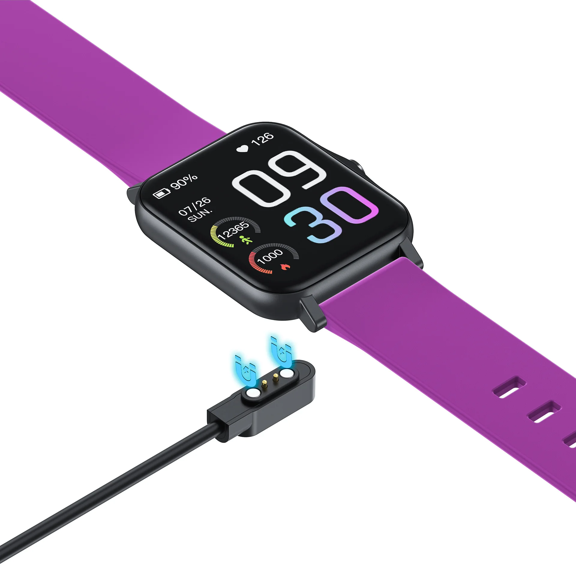 Versão global gts2 smartwatch cor display monitor de sono freqüência cardíaca oxigênio no sangue natação à prova dwaterproof água relógio inteligente 1.7 polegada