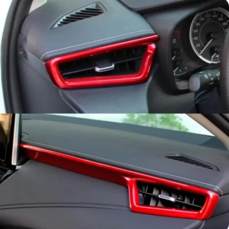 

X-T LHD Front Center Console Air Condition Vent Outlet Cover For Toyota Corolla E210 2019- 2022 Trim Car Accessories Interior