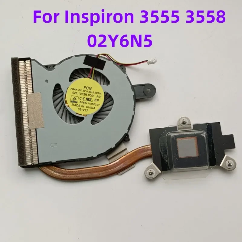 

Original For Inspiron 3555 3558 Laptop Radiator Fan Copper Tube 02Y6N5 2Y6N5