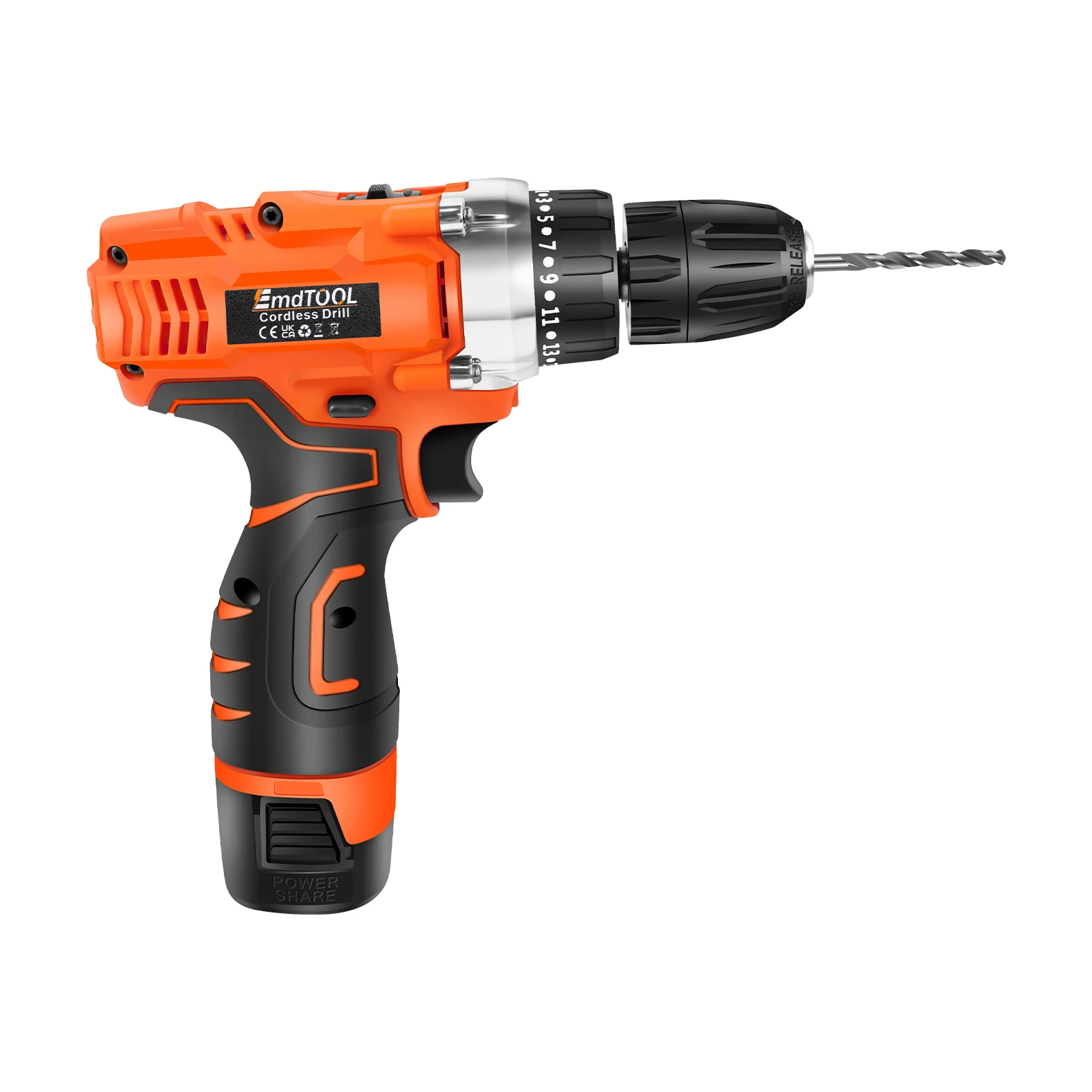 45Nm Cordless Drill Screwdriver with 1 Battery, Electric Screwdriver, Impact Driver Drill, 2 Speed, Forward & Reverse Setting