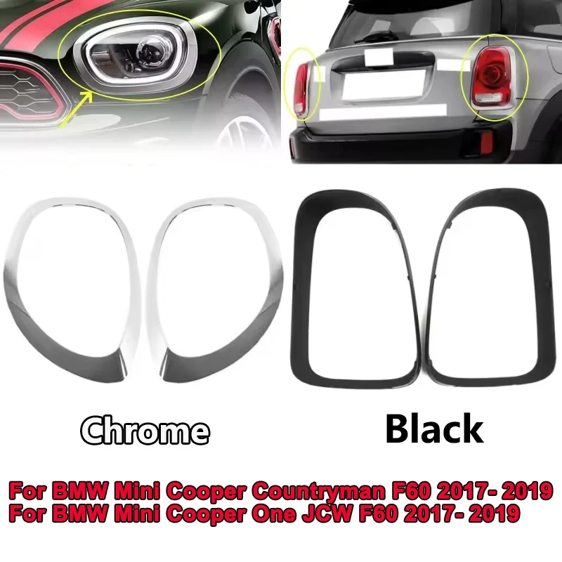 

Накладки на фары автомобиля/задние фонари для BMW Mini Cooper One JCW/Countryman F60 2017-2019, накладка на переднюю/заднюю лампу, кольцо