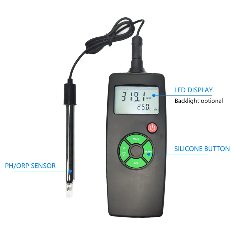 Handheld conductivitiy Instrument portable ec meter for Agricultural Soil pH Testing DAXI EC-9921