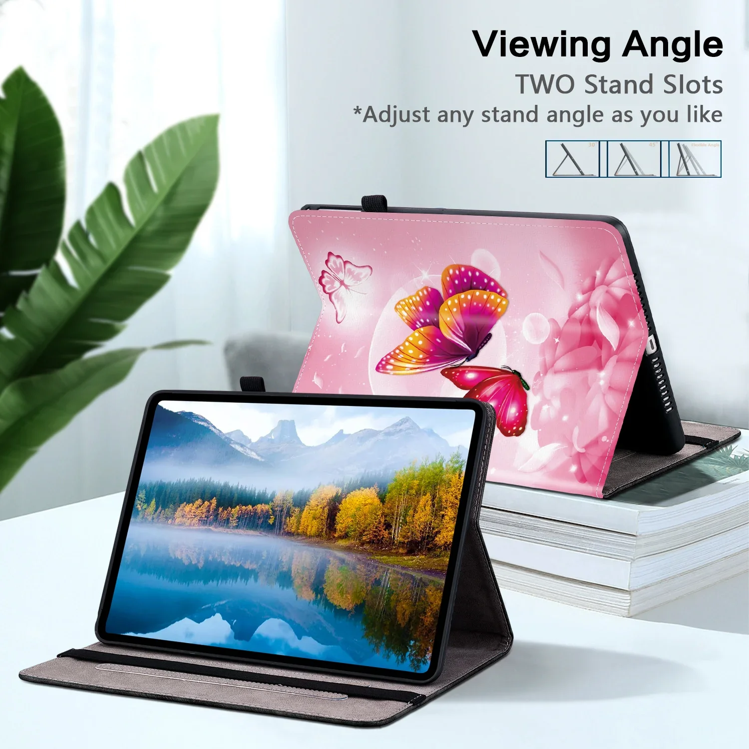 حافظة لهاتف هواوي MatePad SE 11 2024 11 بوصة موديل AGS6-W00 غطاء مطلي فاخر فتحات للبطاقات حامل قلم