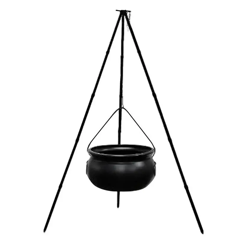 

Cauldron Halloween Decor Large Wizard Witch Cauldron Decoration Prop Black Witch Kettle Mist Maker Fogger for Yard Lawn Home