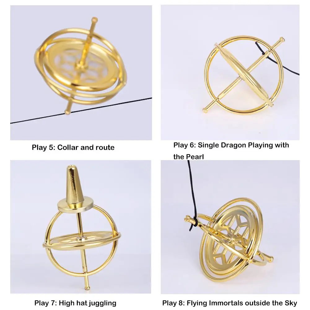 New Colorful Fingertip Gyro Brass EDC Spinner Adult Autism Toys Kids Gift Fun Fidget ADHD Fashion Adult Toy Decompression B5P1