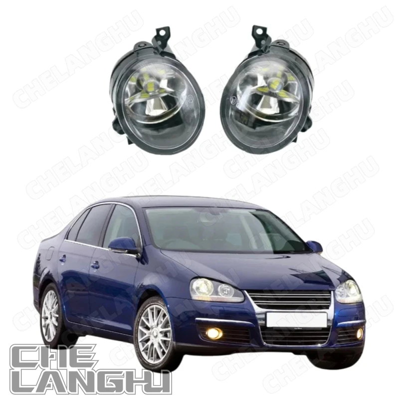 

LED Fog For VW Jetta 5 A5 MK5 2006 2007 2008 2009 2010 2011 Car-styling Front LED Fog Lamp Fog Light With H11 LED bulbs