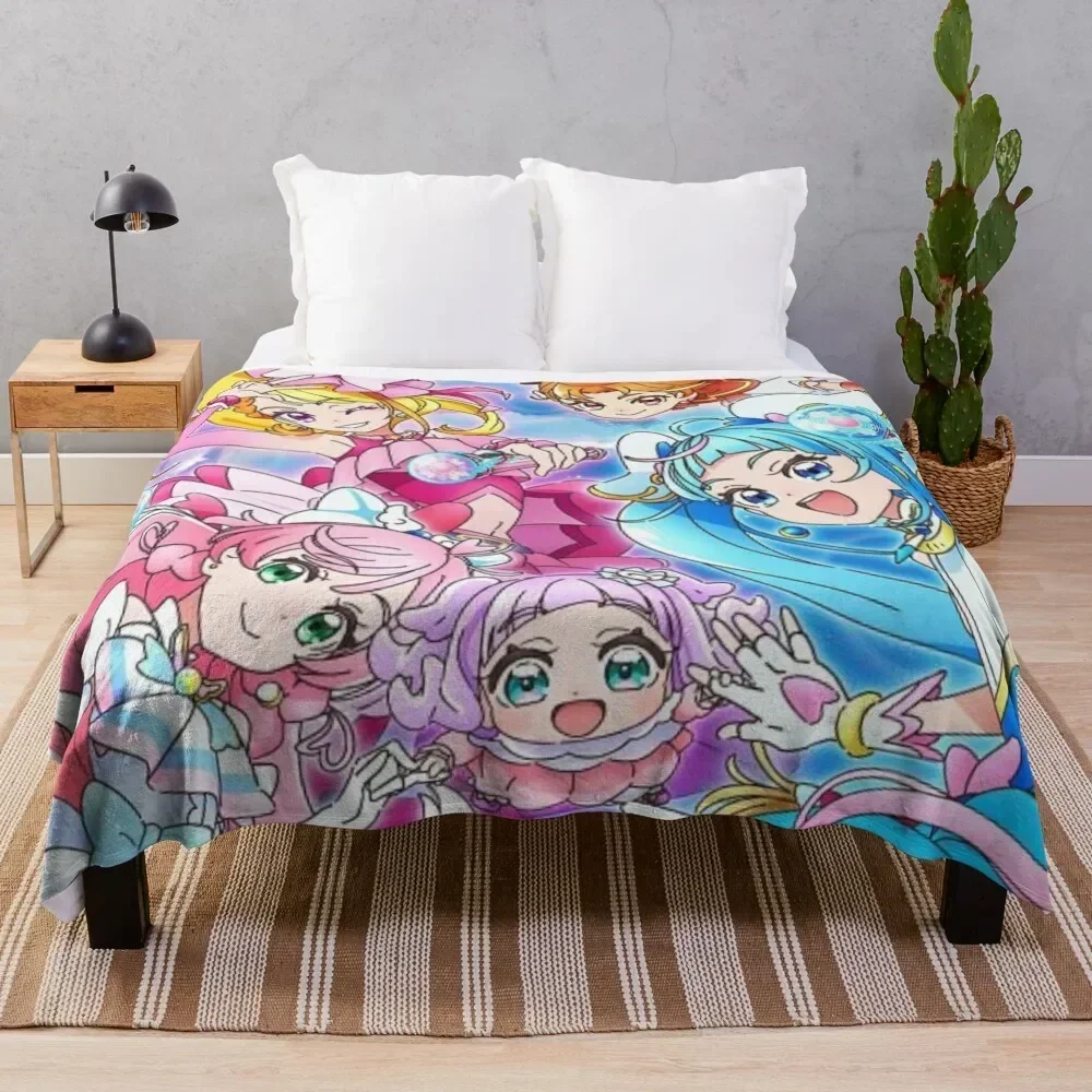 Hirogaru Sky Precure - Cover Post Throw Blanket decorative Polar Blankets