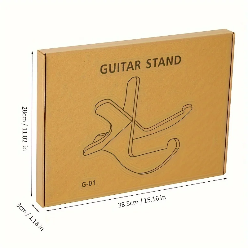 Portable wooden guitar stand, universal guitar stand, sturdy and detachable stand, convenient for storage and travel