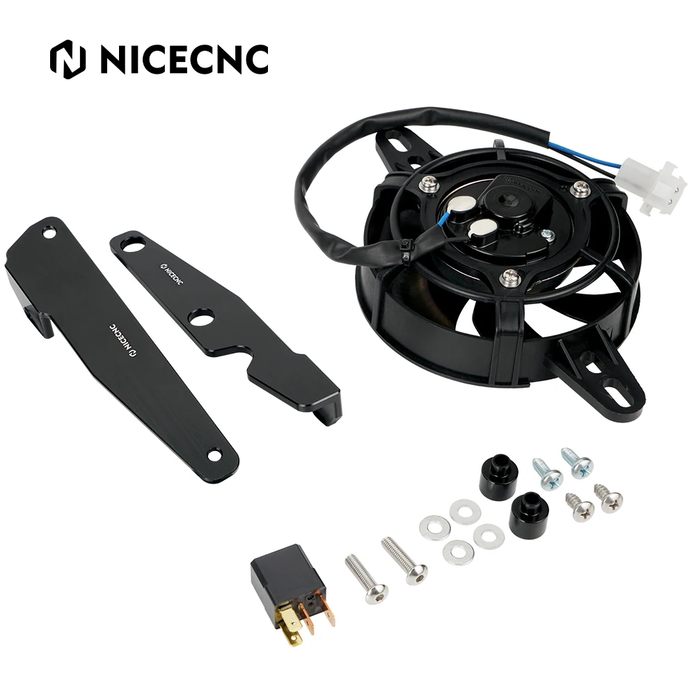 

NICECNC For Gas Gas EC EX MC 300 125 150 200 250 ECF EXF MCF 250 350 450 21-23 12V Electric Radiator Cooling Fan Bracket Holder