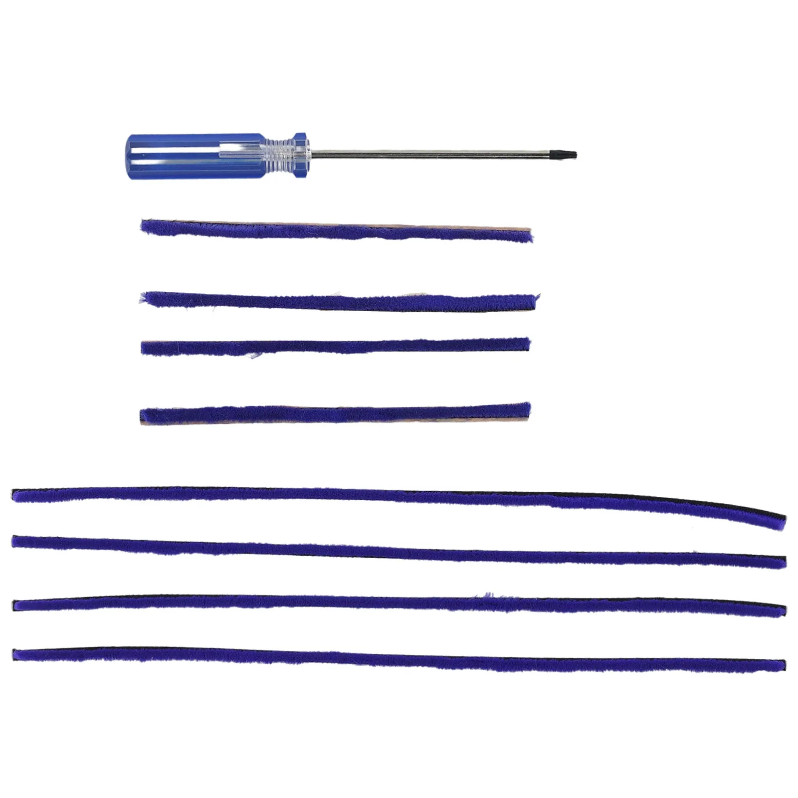 

8 Pcs Plush Strip Compatible With V6 V7 V8 V10 V11 Soft Roller Cleaner Head Blue Brush Plush Strip/Bottom Strip/Felt Strip