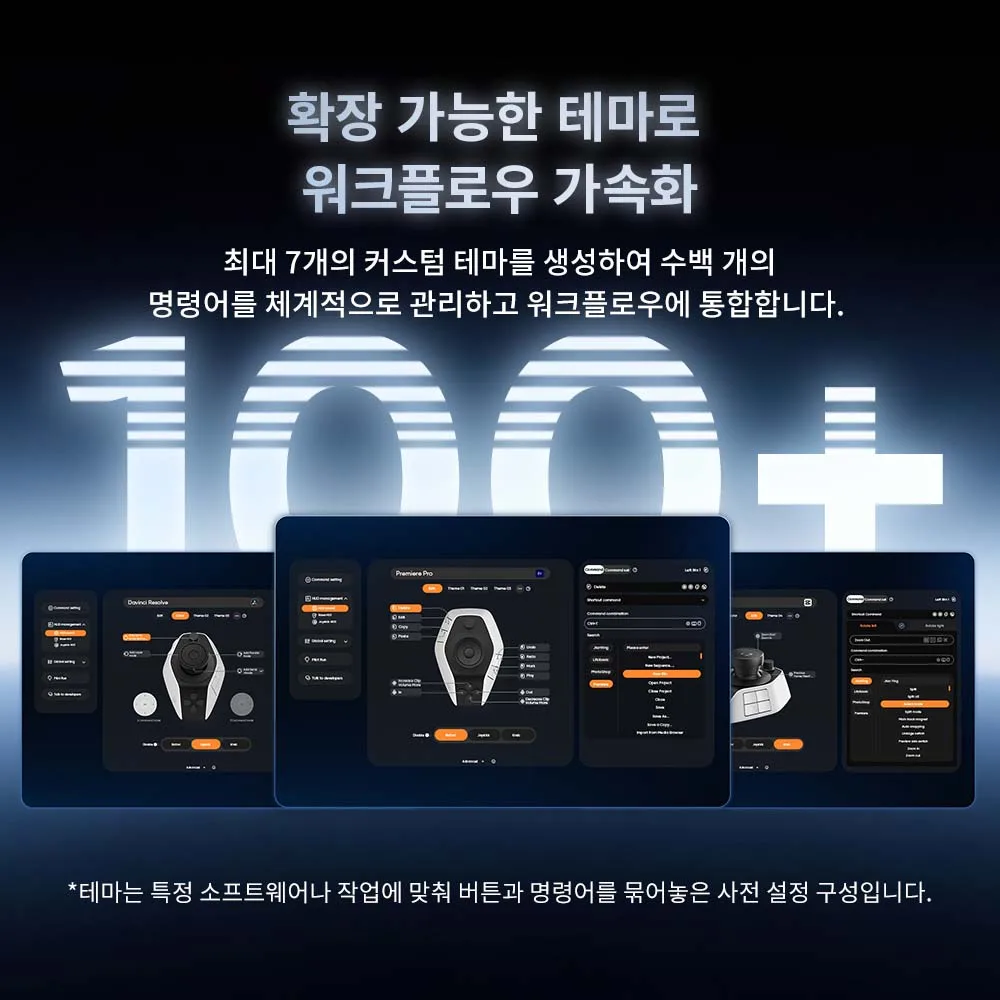 XPPen 파일럿 프로 편집 콘솔 블루투스 5.4 연결 1개의 올웨이 조이스틱 100개 이상의 단축키로 전문적인 브이로그 및 비디오 편집 가능