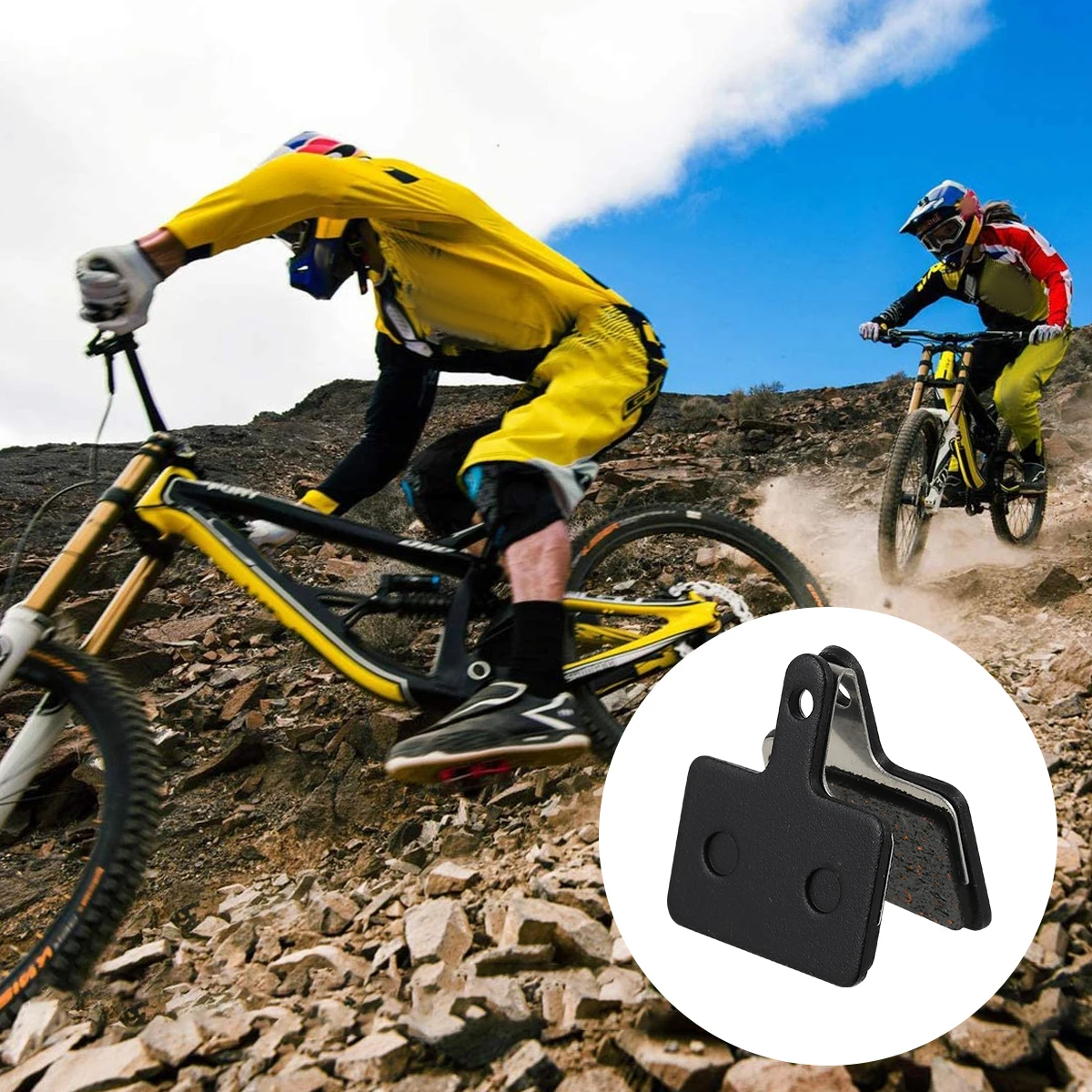 

Bike Brake Pads Resin Disc Brake Pad Wear Resistant Noiseless Replacement for Reliable Safe Riding Long Service Life