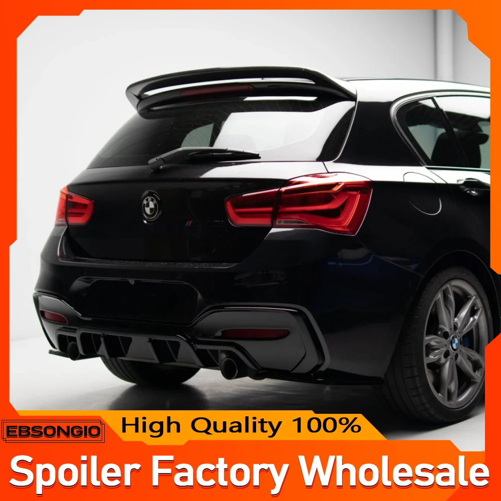 

For BMW F20 F21 1Series M135i 125i 12-20 REAL Carbon Rear Roof Spoiler Wing Lip AC Schnitzer Style Rear Trunk Spoiler