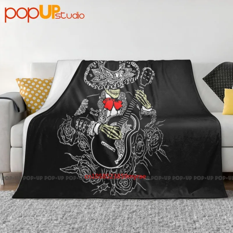 Banc Day Of The Dead Mariachi Skeleton Manta ultrasuave Edredón Funda de sofá de invierno Fundas de cama
