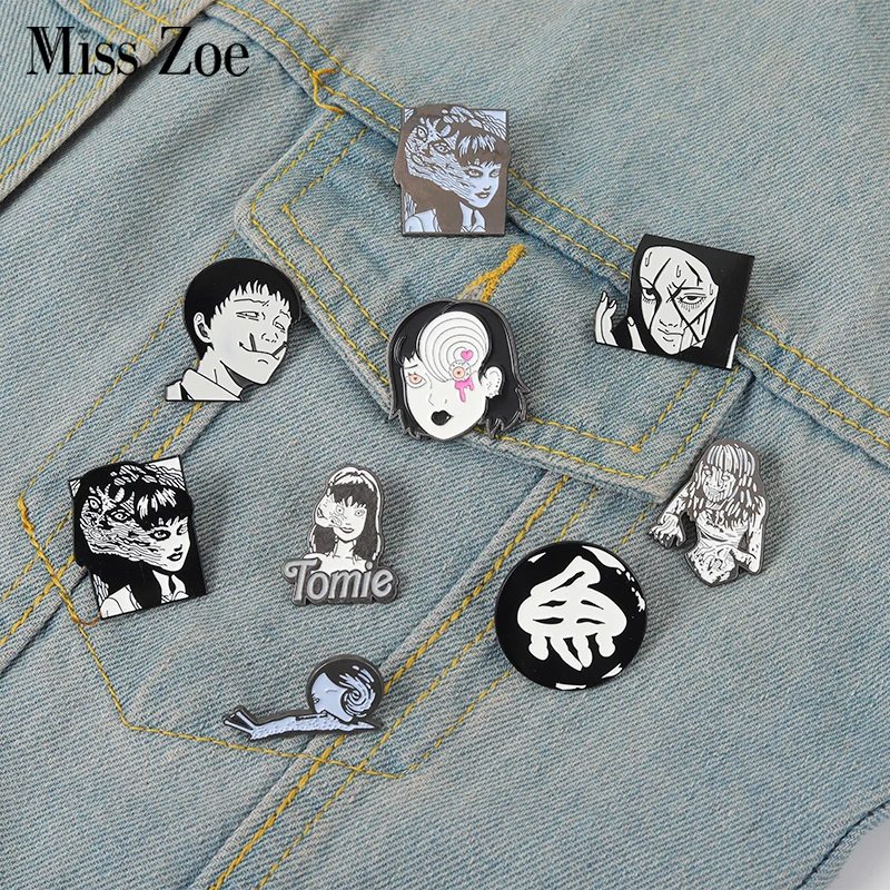 Movie Role Enamel Pin Custom Comics Horror Terror Brooches Hat Bag Clothes Lapel Badges Creative Film Jewelry Gift For Friends