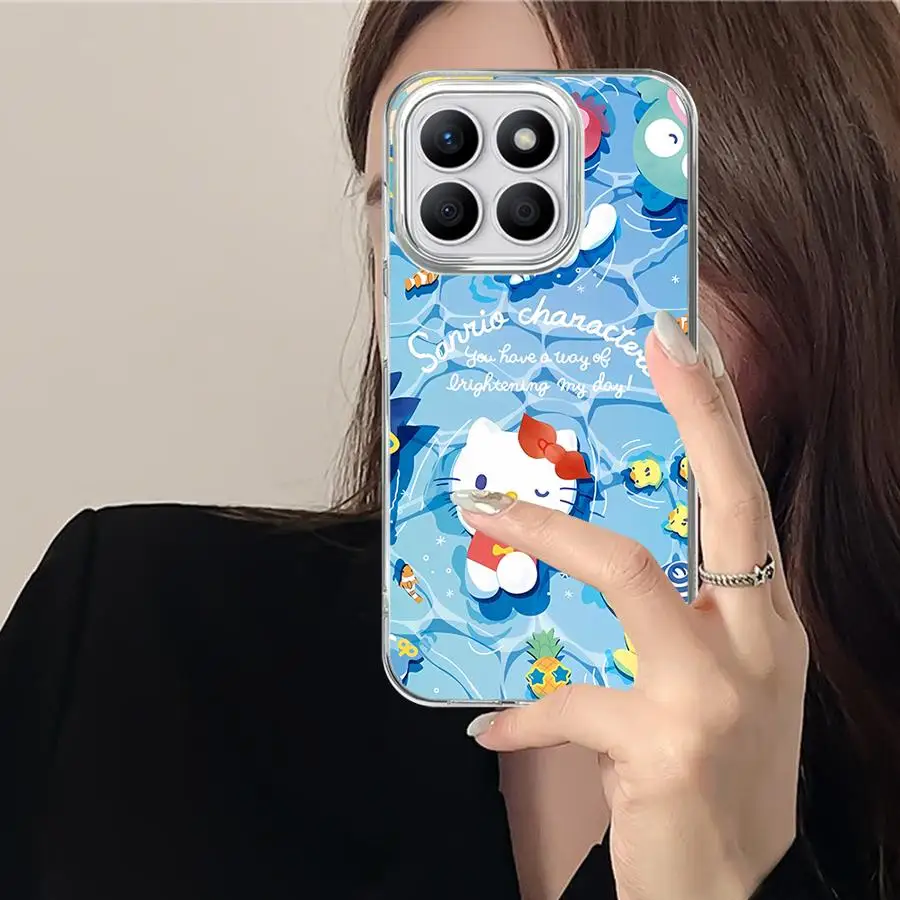 حافظة لطيفة سانريو هالو كيتي لهاتف هونور 200 برو X8b 200 400 Lite X8a X9c X9a X8c X7b X9b Shell