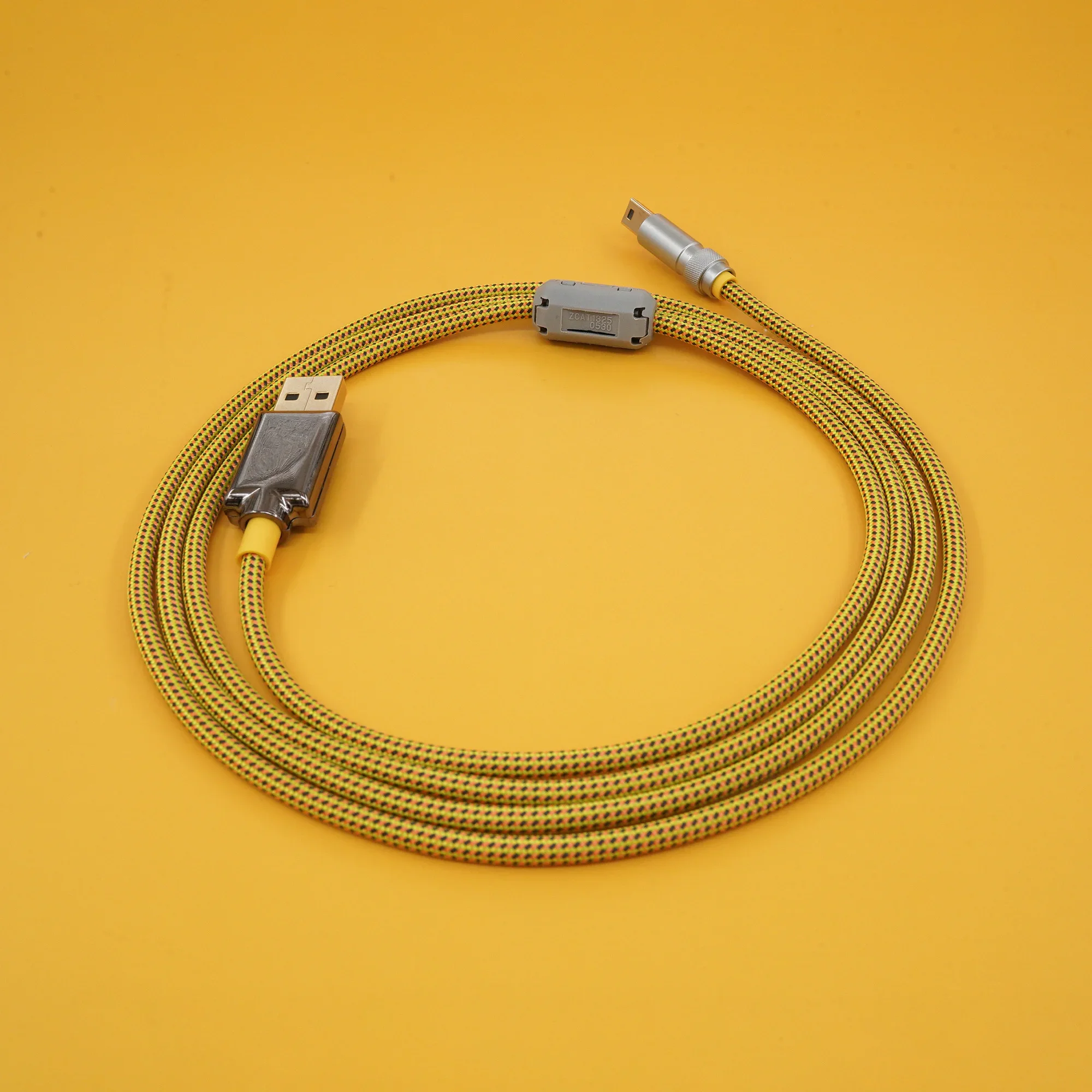 GeekCable customized computer keyboard data cable Type-C braided wire Mini-USB interface straight 150cm