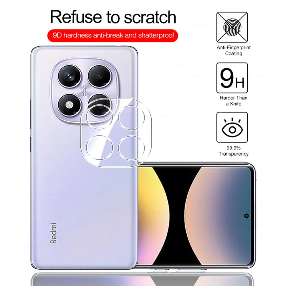 Redmy Note 14 Pro Note14 14Pro Plus 3D Camera Lens Back Protector Case For Xiaomi Redmi Note 14 Pro+ HD Lens Tempered Glass Film