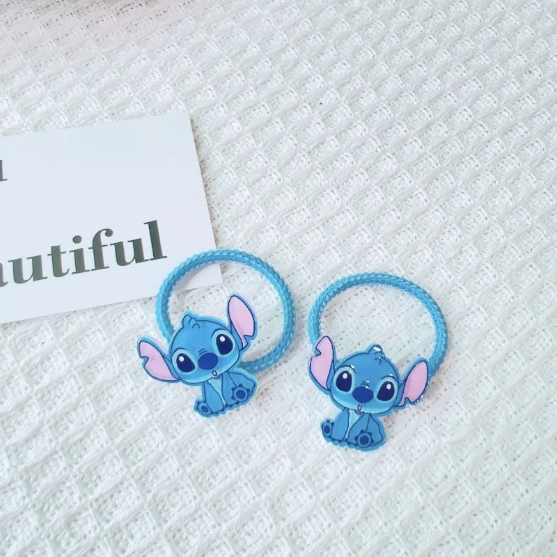 Disney-horquilla de dibujos animados de Lilo & Stitch para niña, banda para el pelo, al azar, 1 piezas, Kawaii, Stitch, accesorios de goma, regalos de cumpleaños y Navidad