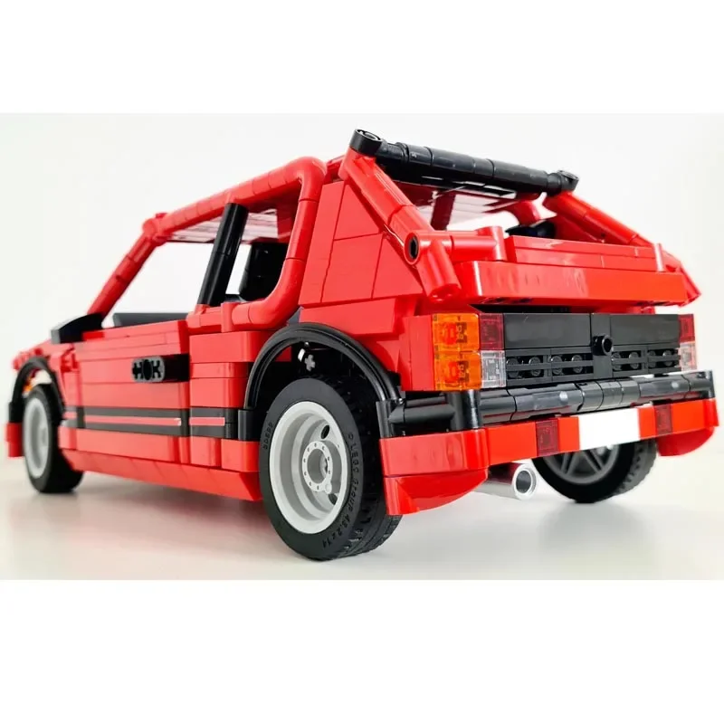 New MOC-109517 205 GTI Red Version Supercar Racing Car Model Technical Building Block Educational Toys for Boys Birthday Gifts