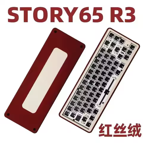 Story 65 R3 Three Mode Wireless Mechanical Keyboard Kit Aluminum Alloy RGB Positioning Board Gasket Bluetooth CNC Gasket Custom