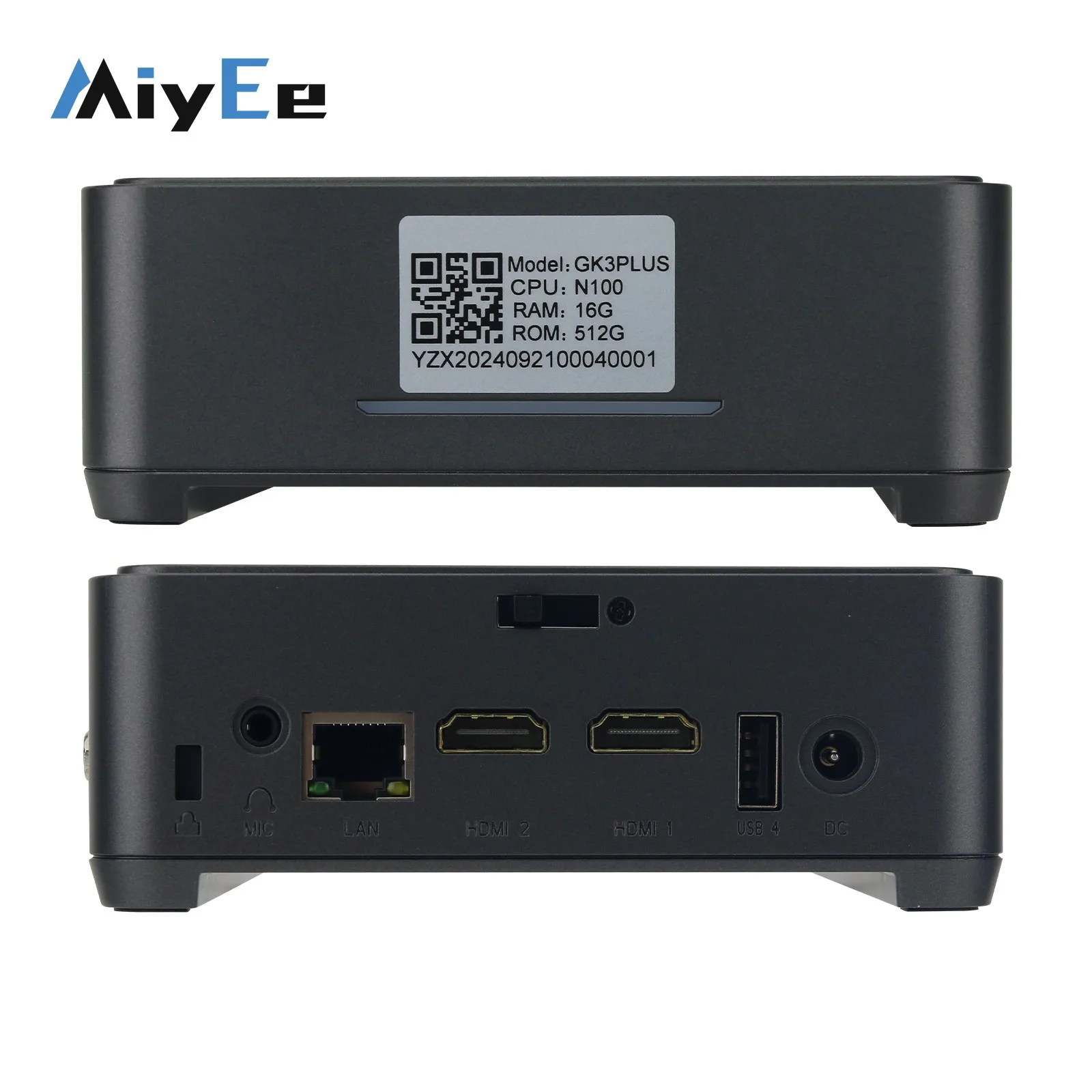 GK3PLUS N100  Mini PC Mini Computer Desktop Gaming Computer with System for WIN11 4K Games