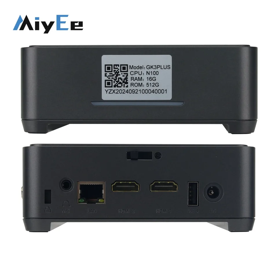 GK3PLUS N100 Mini PC Mini Computer Desktop Gaming Computer with
