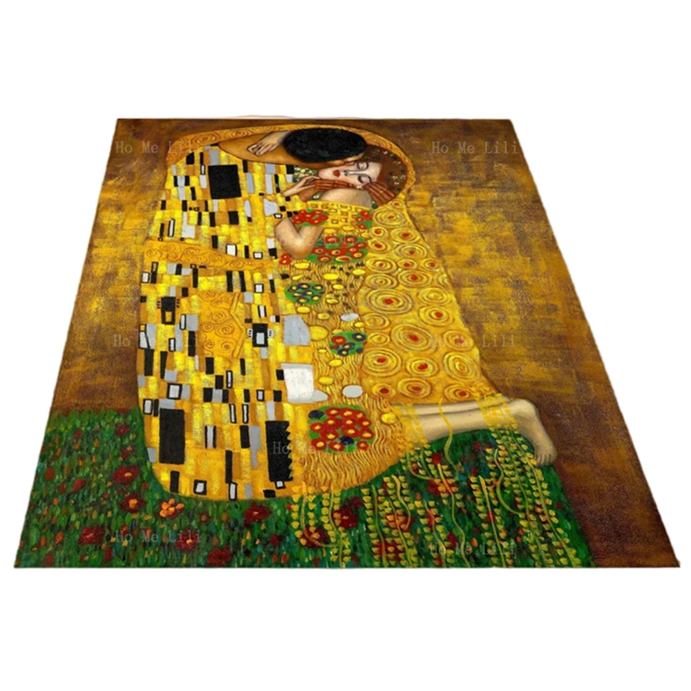 Klimt The Kiss Love Valentines Day Rug