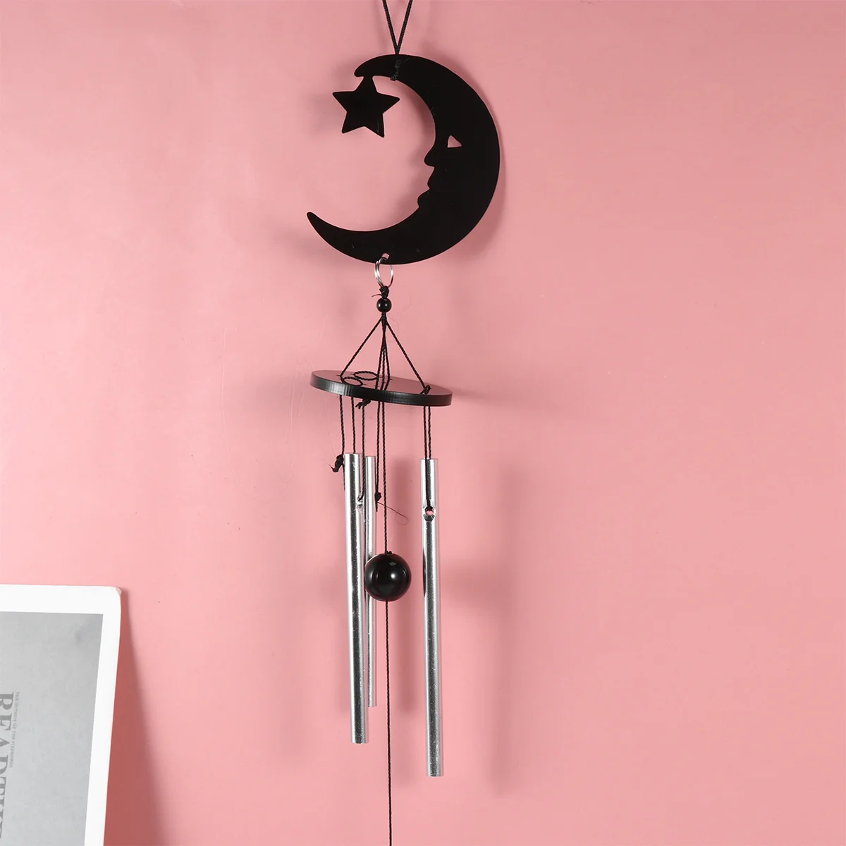 

1Pcs Aluminium Tube Wind Chime Handmade Moon Pattern Decorative Hanging Bell for Garden Home Outdoor Wind Chimes