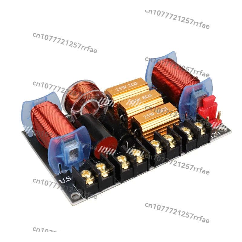 Crossover de Áudio AR1120 para Caixas de Som de 2 Vias, Duplo 8-10 Polegadas 350W, com Agudos/Graves Ajustáveis