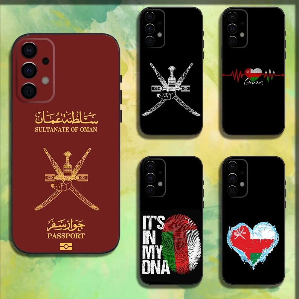 Omani Emblem Oman Flag Passport Phone Case For Samsung Galaxy A13,A21s,A22,A31,A32,A52,A53,A71,A80,A91 Soft Black Cover