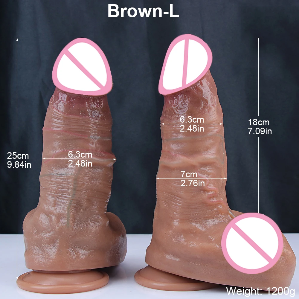 Big Dildo Realistic 3Colors Dick Soft Silicone Penis Strapon Suction Cup Adult Anal Sex Toys For Woman Masturbation Phallus XXL