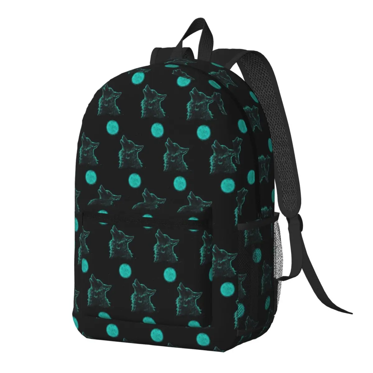 Cosmic Wolf Backpack Daypack Large Capacity Boys Girls BookBag School Bag Shoulder Bags for Men Women