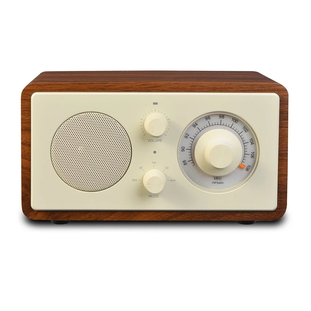 Populaire GROOVE IP PVC FM haut-parleur en bois 10W Mini haut-parleurs portables à bruit blanc batterie de sortie réglable Home cinéma