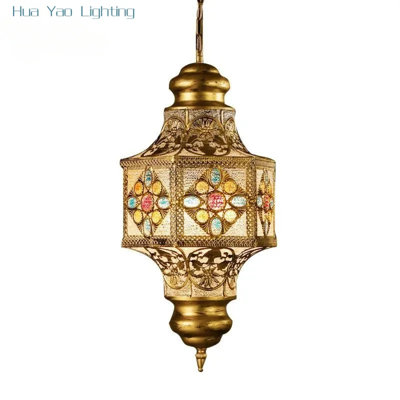 

Южная Восточная Азия, винтажные декоративные подвесные светильники Iron Art, светодиодные E27, промышленные тайские подвесные светильники, ресторан, гостиная, чайная комната