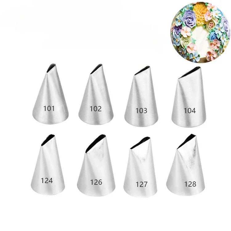 Stainless Steel Nozzle Tips DIY Cake Decorating Tool Icing Piping Cream Pastry Bag Nozzle Bakery Tools Kitchen Accessories